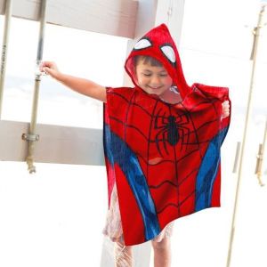 Serviette de plage Marvel Spiderman Poncho à capuche
