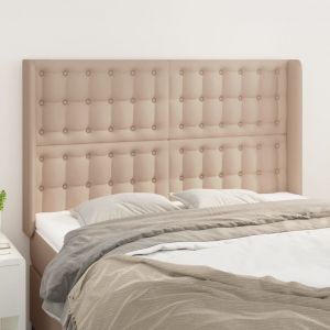 VidaXL Tête de lit avec oreilles Cappuccino 147x16x118/128 cm