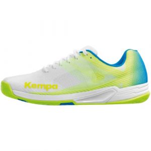 Kettler Mixte Wing 2.0 Baskets Chaussures de loisirs Chaussures basses course et sport Chaussures Handball J, Blanc Jaune Fluo, 44.5 EU