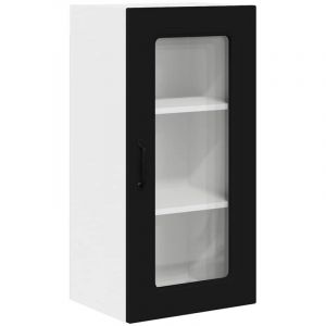 VidaXL Armoire de cuisine avec stockage Kalmar Noir 40 x 31 x 80 cm