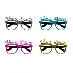 MONTURE LUNETTES VIVE LA RETRAITE COULEUR MÉTAL Multicolore