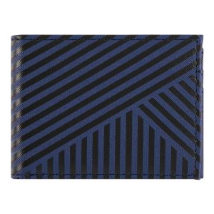 Image de Portefeuille Homme Rayures Bleu Marine Et Noires