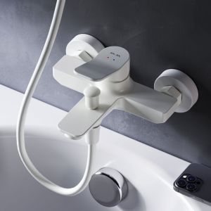 Am.pm - Mitigeur mécanique de baignoire Robinet Salle de Bain Blanc taille m, FXA10033