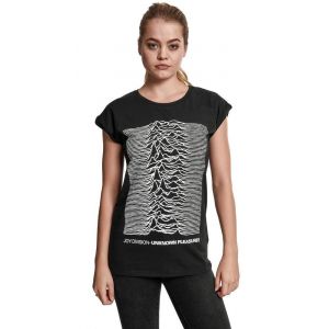 Joy division MERCHCODE Ladies Joy Divison Up Tee T-Shirt, Black, S Femme