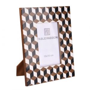 Table passion Cadre pour photo 10x15 cm damier - Décoré