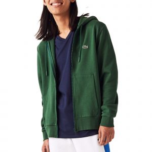 Lacoste Sweatshirt homme en molleton avec poche kangourou Taille XS Vert