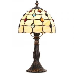 Barcelona led Lampe à poser "Rafa" inspiration "Tiffany" - Ø 20cm
