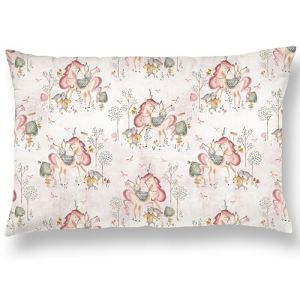 Oreiller Enfant avec Taie 33x45 cm en Coton Oeko-TEX - 10 Coloris au Choix - Coussin Bebe pour Siestes Ecole Maternelle et Voyages - Lavable en Machine - Hypoallerg&eacute;nique