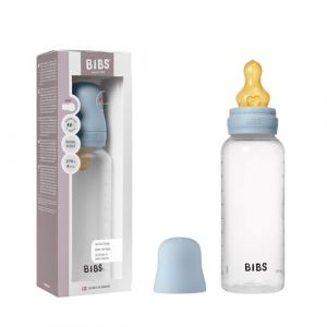 BIBS Biberon 270 ml latex bleu bébé - Taille 260ml-350ml