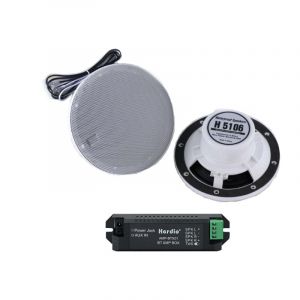 Desineo Kit 2 haut-parleurs 80w étanche + amplificateur bluetooth