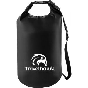 Travelhawk Drybag - Sac étanche - Sac étanche - Sac de rangement - 20 L - Sac d'extérieur - Noir