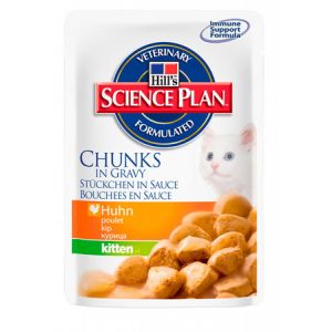 Image de Hill's Science Plan Kitten Healthy Development Poulet sachets 12 x 85 grs