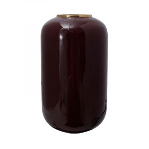 Prix Vase Rond D&eacute;co Somyu 48cm Bordeaux & Or