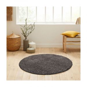 Life Tapis uni rond taupe 120x120cm