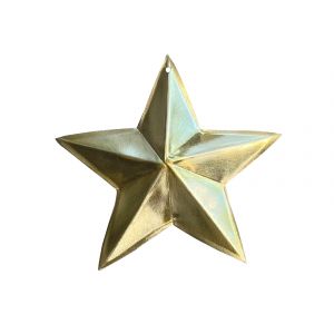 Homemaison Déco murale étoile laiton Doré Mat 5 cm - Doré Mat