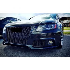 Pour Audi A4 S4 B8 8K Calandre Grille Noir Mat Nid D'abeille Sans Sigle 07-12