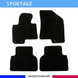 Autosweet - Tapis de voiture - Sur Mesure pour sportage (2010 - 2015) - 4 pièces - Tapis de sol antidérapant pour automobile