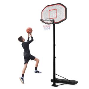 Coast Basketball Pole - anneau de basket avec support - hauteur 220-305 cm - noir