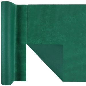 Ruedelafete Chemin de table Harmony 3 EN 1 prédécoupé 4m, Vert foncé