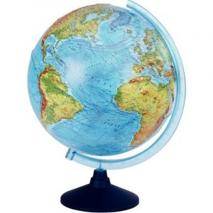 House of Kids Achoka Globe Lumineux LED 32cm interactif avec Application Smartphone IQ &ndash; R&eacute;alit&eacute; augment&eacute;e - Globe Relief, Carte du Monde