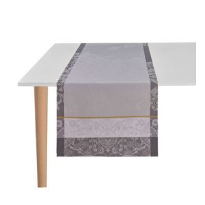 Le Jacquard Français Chemin de table Voyage Iconique 100% coton Gris - Couleur Gris - Taille TS