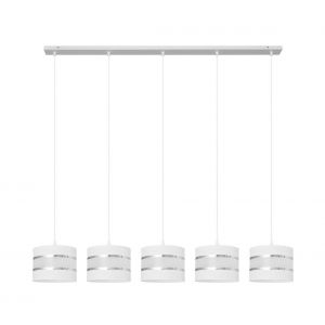 Suspension filaire HELEN 5xE27/60W/230V blanc