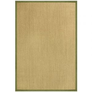 Karat - Tapis en Sisal Oeil du tigre Nature Bordure: taupe / pistache 160 x 230 cm - Nature