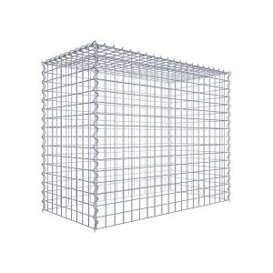Gabion sur toile type 3 100 cm x 80 cm x 50 cm (L x H x P), maille 5 cm x 5 cm, spirale