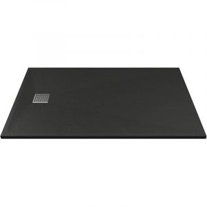 Receveur à poser ou encastrer en résine - Noir - 140 x 90 cm - MIRNOSA