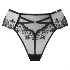 GOSSARD Culotte haute Rebel Noir - Taille XS