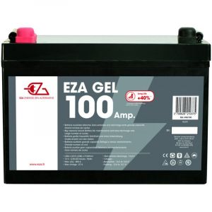 Batterie Auxiliaire Gel 100Ah Résistante aux Basses Températures Camping-Car - Noir - EZA