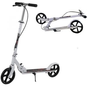Trottinette Enfants Adultes Pliable, Guidon Ajustable de 3 Niveaux, Scooter Portable en Aluminium pour 8-14 Ans, Max Support 100kg-MAGICFOX