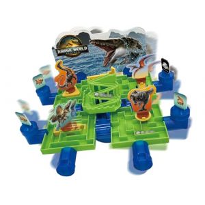 Epoch Games - Jurassic World Rebirth Maze Challenge - Jeu de société et Jouet pour Enfants avec des Figurines dans l'univers des Dinosaures - 7566