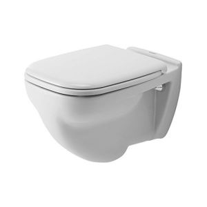 Image de Duravit WC suspendu D-CODE plat 355x540mm Glaçage hygiénique blanc