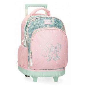 Roll road Le printemps est l? Sac ? dos ? roulettes 2R rose