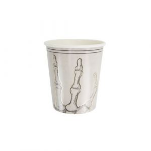 Ruedelafete 8 gobelets carton mains squelette 20cl - partypro 913hs11