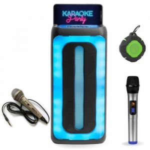 Boost Enceinte hifi avec 2 micros et jeu de lumière