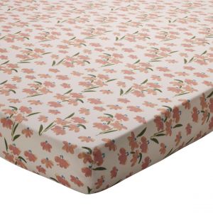 Drap housse coton VIREVOLTANTE - orange