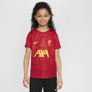 Nike Liverpool T-shirt d'Entraînement Dri-FIT Academy Pro Avant-Match - Rouge/Jaune Enfant, pointure X-Small - ['Rouge'] - Taille X-Small