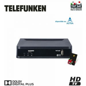 Telefunken TDSC 400 B D&Eacute;CODEUR SATELLITE TNTSAT HD (VENDU AVEC CARTE TNTSAT)