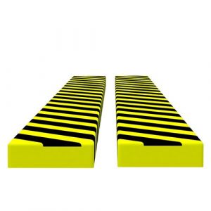 Image de VidaXL Protecteurs d'angle 2 pcs Jaune et noir 6x2x101,5 cm PU