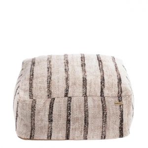 Bazar Bizar - Pouf Oh my gee blanc - 60x60x25 cm