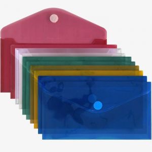 Image de Pochettes de Documents ACROPAQ - Restez Organisé avec 10 x Pochettes de Documents A5 - Scratch Sécurisée - Pochette Porte Document - Classeurs Et Chemises - Couleurs Assorties