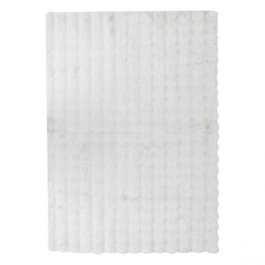 Tapis blanc fausse fourrure 3D Zephy