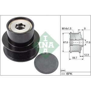 Poulie D'alternateur Ina Pour Alternateur INA F580007