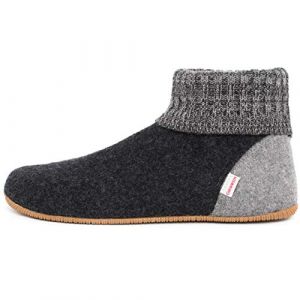 Giesswein Wildpoldsried Chaussons montants mixte enfant Gris Anthracite 39 EU