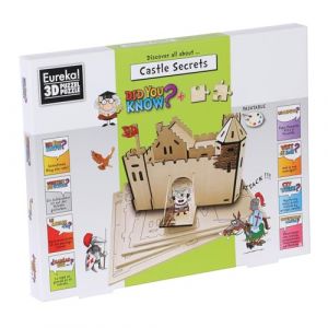 Puzzle en bois découvre tout sur les chateaux forts Did you know 3D