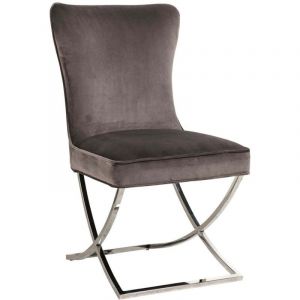 Lot de chaises GABRIELLE capitonnée velours