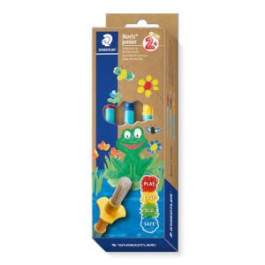 Staedtler Noris Junior Ensemble de pinceaux synth&eacute;tiques Couleurs Assorties Tailles Assorties