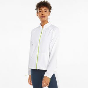 Puma Veste coupevent Run Woven Ultra Blanc - Taille S